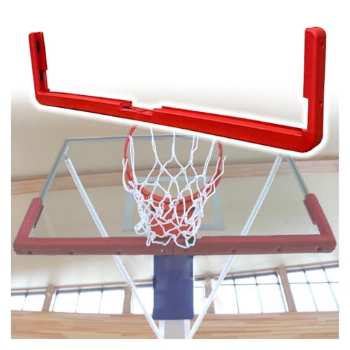 JYHHCYS Backboard Safety Padding, Cushioning Padding for 180cm Basketball Backboard, Edge Guard for Community Courts/Training Gyms/Playgrounds, Shock-Absorbing & Weather-Proof(Red)