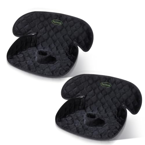 Fexnium 2 Pack Piddle Pad Car Seat Protector,Waterproof Toddler Potty Training Pad for Car Seats & Strollers,Non-Slip, Leak-Proof & Washable Fits All Seats for Ages 6 Months to 4 Years (Black)
