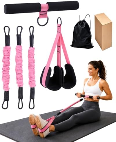 Upgraded Pedal Resistance Band with Handle, 3 Tube Adjustable Res...