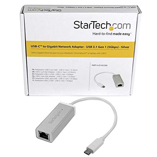 Image of StarTech USB-C to Gigabit Ethernet Adapter, Thunderbolt 3-Port Compatible