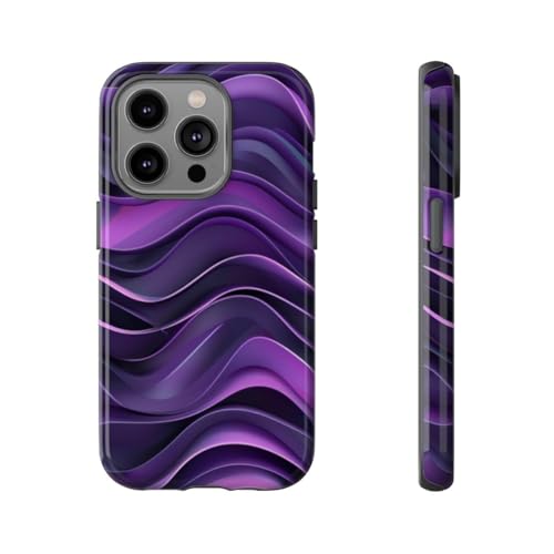 Coque iPhone 14 Pro motif vague violette pour sublimer vos looks quotidiens