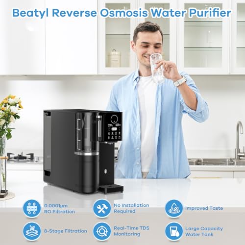 Beatyl Y9S Reverse Osmosis Water Filter Countertop, 8-Stage Ro Filtration System thumb #1