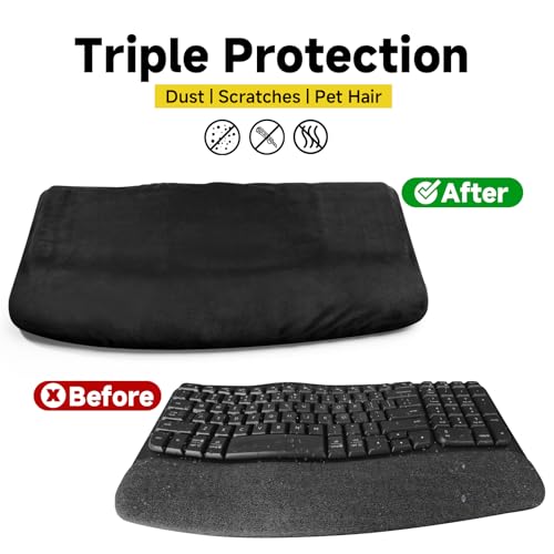 Protector de teclado para Logitech Wave Keys ergonómico miniatura 5