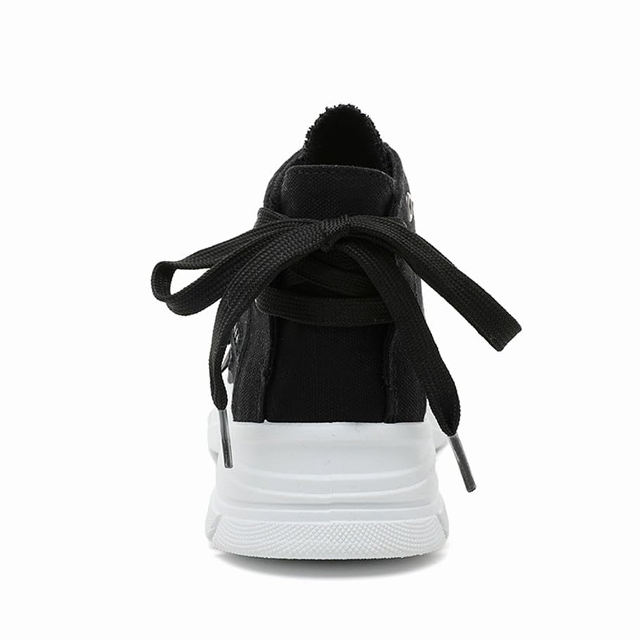 NCNDB Womens Canvas Sneakers High Top Lace up Casual Walking Shoes Air Cushion Sneakers2