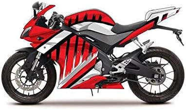 ADMOTO ABS plástico motocicleta inyección pre-taladrado agujero carenados carenados carrocería kit completo para Yamaha R125 2014-2018 (B rojo)