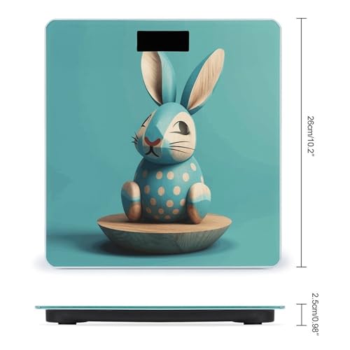 Báscula Digital de Baño con Vidrio Templado y Pantalla LCD miniatura 2