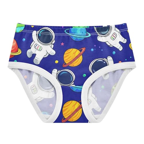 Animal Toddler Underwear Custom 2t Cotton Little Girl Panties Cute Cartoon Astronauts Space Kids Undies Briefs