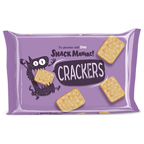 DIA SNACK MANIAC galletas crackers saladas paquete 3 uds 300 gr