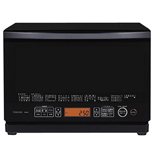 Amazon | 東芝 簡易スチームオーブンレンジ 26L ブラック ER-MD7-K 