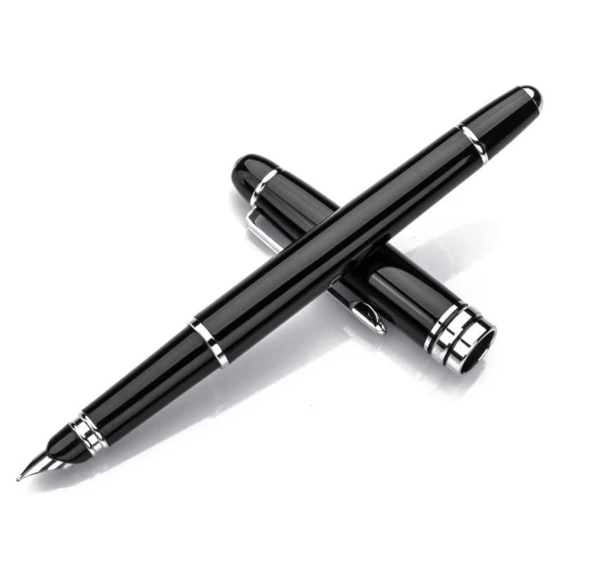 Success StationeryHero Original Premium Fountain Ink Pen 77 Model Medium Nib Black Color Body Business Class Design