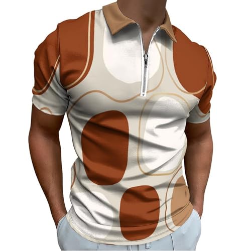 Polo homme en maille mélangée confortable et polyvalent contre la chaleur