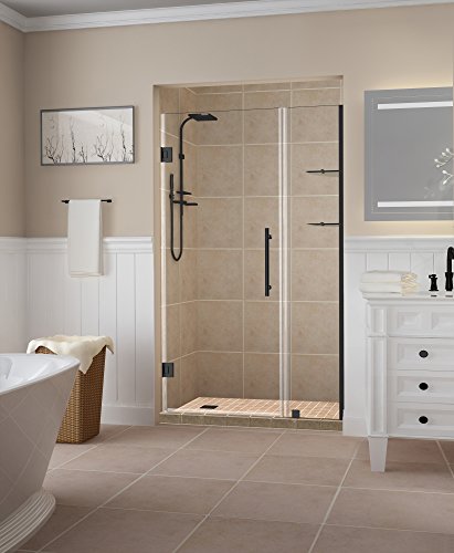Aston SDR960EZ-CH-4523-10 Belmore GS Frameless Hinged Alcove Shower Door with StarCast Clear Glass and Shelves