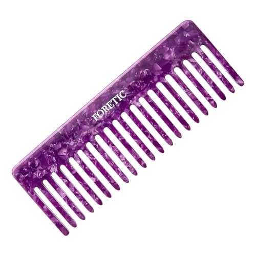 Large Wide Tooth Comb for Women, Men, and Kids - Handmade Detangler for Curly, Long, and Short Hair - Professional 6.29 Inch Hair Cutting Comb for Wet and Dry Use