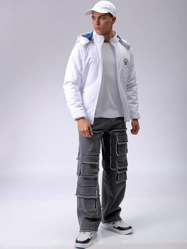 Image of The Indian Garage Co Men Slim Fit Solid Winter Jacket