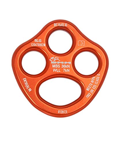 DMM 62 x 62 x 8mm Bat Rigging Plate, X-Small, Orange