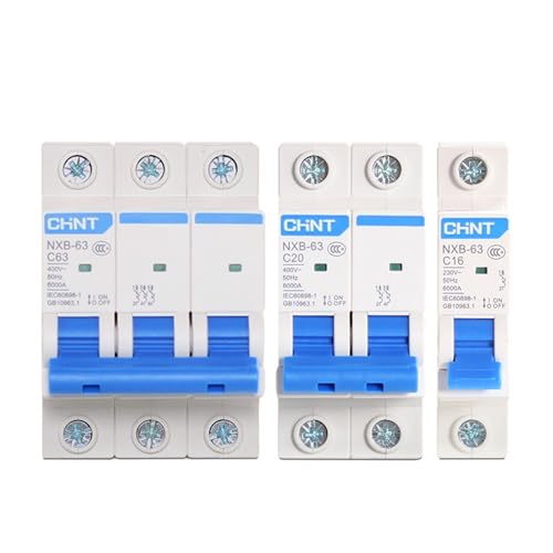 Interruptor automatico DZ47 NXB-63 D tipo mini disyuntor de 2 polos para cuadro electrico domestico