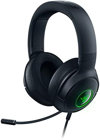 Razer Kraken V3 X USB - Kablolu USB Oyun Kulaklığı (285 g'da ultra hafif, Tri Force 40 mm sürücüler, Hyper Clear Kardioid Mikrofon, 7.1 surround ses, Chroma RGB) Siyah — Amazon ürün görseli
