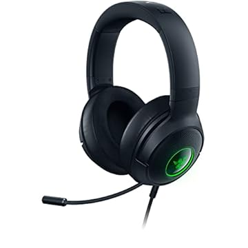 Razer Kraken V3 X USB – Fone de ouvido USB com fio para jogos (ultraleve em 285 g, drivers Triforce 40 mm, microfone cardioide HyperClear, som surround 7.1, Chroma RGB) preto