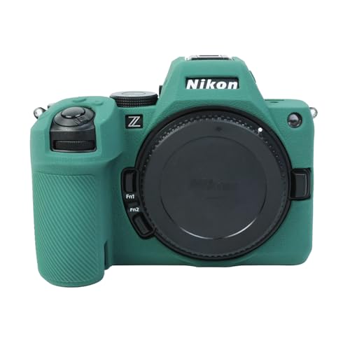 SIUTATDSH カメラカバー シリコンケース 適用 Nikon ニコン Z5II Z 5 M2 Mark2 シリコンカバー カメラケース 撮影ケース ライナーケース カメラホルダー、耐震・耐衝撃・便携・三脚設置でき、電池交換でき (グリーン)
