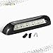 Partsam 2Pcs 8” RV Porch Lights 12V IP67 Waterproof Utility Strip Lights Bar Surface Mount for Motorhome Caravan Camper Boat Marine Black Housing