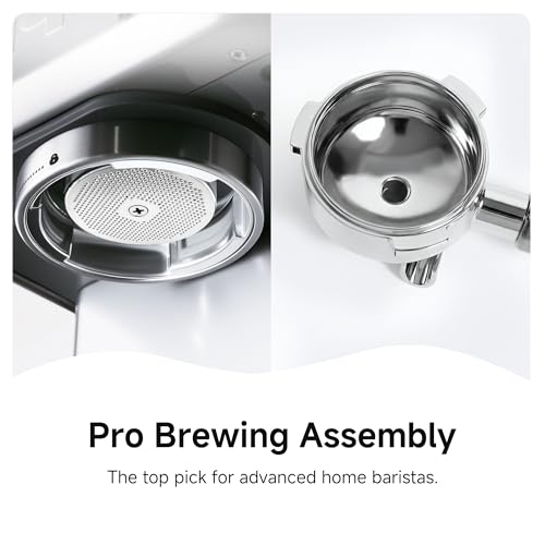 Image of HIBREW H10 Customizable Espresso Machine with 58mm Commercial Group Head | One-Touch Steam & Extraction Switch, Custom Shot Time, Auto Pressure Release & Backflush Stainless Steel Coffee Maker