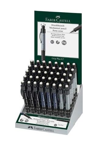Faber-Castell 130742 POS plastikowy wyświetlacz do ołówków automatycznych Grip Plus, 40 szt., szerokość 180 mm x wysokość 330 mm x długość 160 mm