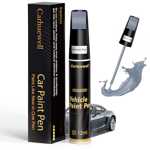 Image of Blue Touch Up Paint for Cars, Car Scratch Repair Pen, Car Paint Touch Up Pen Auto Scratches Remover Easy to Use and Quick Fix(Platinum Blue)