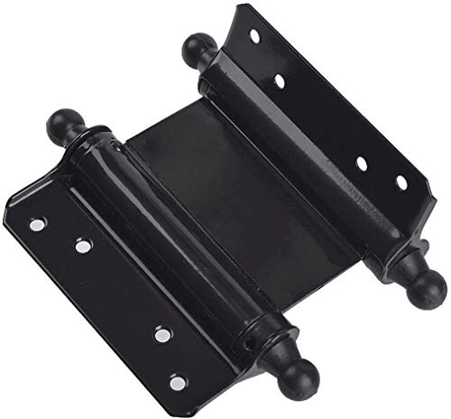 Tambee 4Inch Double Action Hinge Saloon Door Hinges Swinging Door Hinge Heavy Duty Self Closing Black Steel Hinges With Screws #TOP6