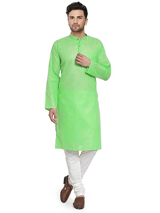 Image of GOLAZO Men's Cotton Kurta Pyjama Set Combo - Pack of 2 | Traditional Ethnic Wear for Festivals & Celebrations