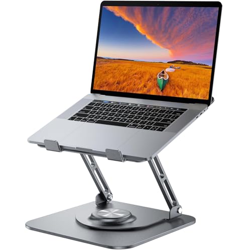 SUMFGO 360 Rotating Laptop Stand Foldable Adjustable Computer Holder for MacBook Air MacBook Pro Dell XPS HP & Lenovo 1017 inch