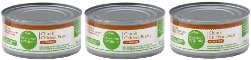 Organic Chunk Chicken Breast in Water (3 Cans, 5 oz. each)
