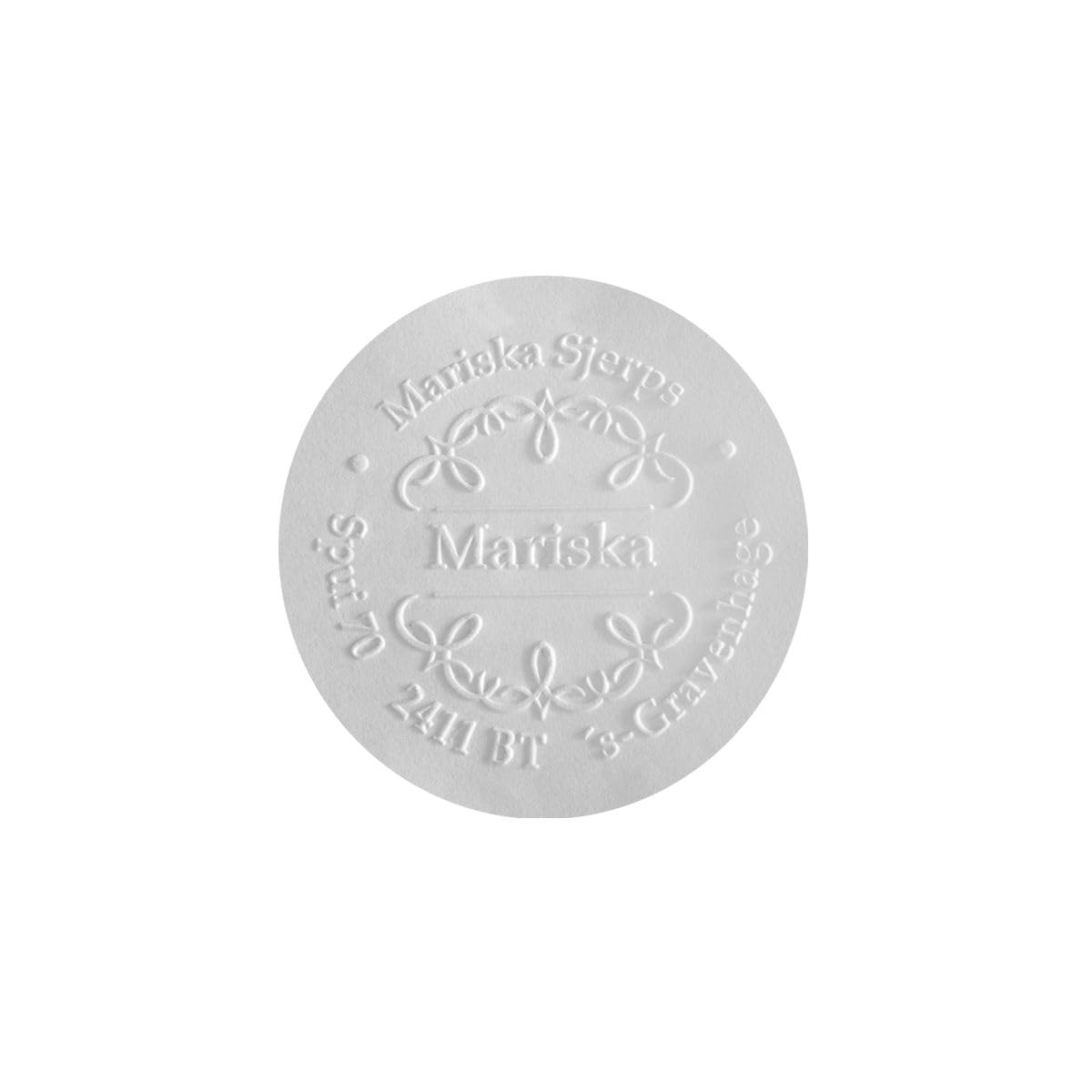 Shiny ED – Alicates de gofrado personalizados – Logo – Ø 50 mm