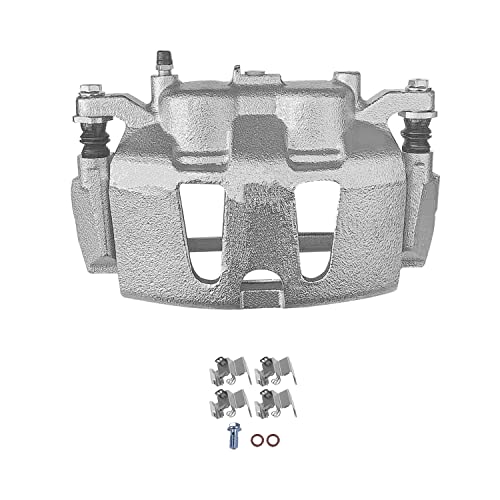 Image of Detroit Axle - Front Brake Calipers Brake Pads for Routan Chrysler Town & Country Pacifica Voyager Dodge Grand Caravan Ram C /V Replacement Disc Brake Calipers Ceramic Brake Pads