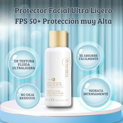 Generic Protector Facial Ultra Ligero FPS 50+ Protección muy Alta Terramar, 1.69 Fl Oz (Pack of 1)