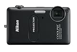 NIKON - Coolpix S1200pj Black 14.1-Megapixel Zoom Digital Camera with Built-In Projector