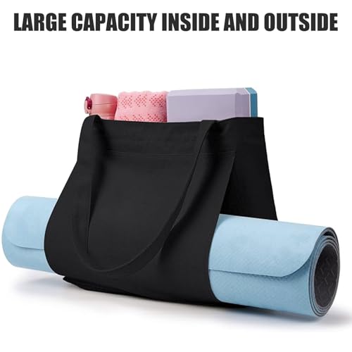 Risipu Durable Yoga Mat Bag for Women, Extra Wide Pilates Bag with Large Capacity and Plenty of Room for Other Items, Women Gym Bag - Image 3