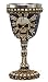 Bellaa 26577 Skulls Goblet Bones Skeleton Wine Chalice Resin 8 Inch