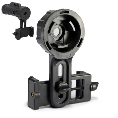 Adjustable Smartphone Telescope Adater, Univsesal Phone Mount Compatiable with Monoculars, Binoculars, Telescope, Spotting Scope