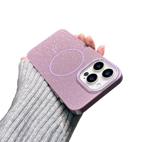 Coque magnétique iPhone 15 Pro Max paillettes or premium