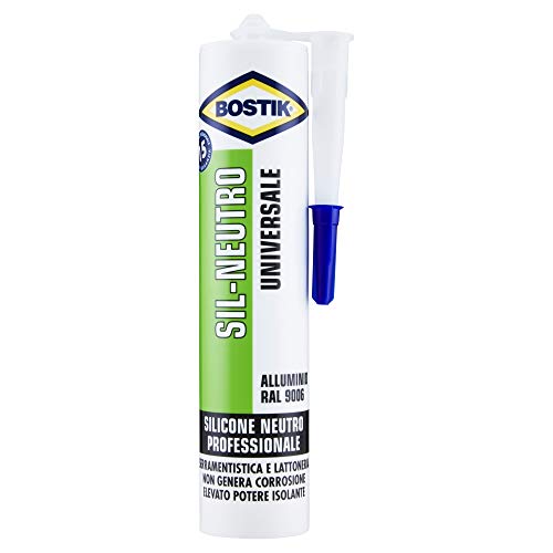 Bostik Silicone Sil-Neutro Alluminio Ral 9006 300Ml