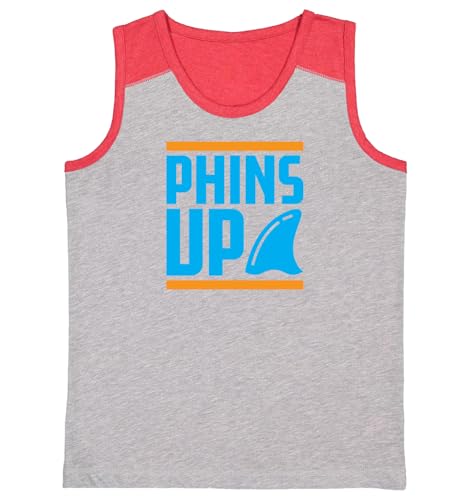 Phins Up - South Florida Sports Fan Youth Contrast Back Tank Top