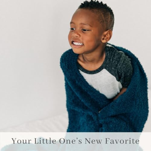 Image of Saranoni Bamboni Baby Blanket | Luxury Plush Super Soft Blanket | Breathable Comfy Blankets for Kids and Teens | Nautical Blue - 40 inch x 60 inch