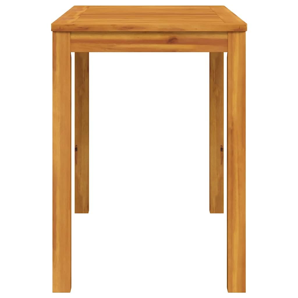 Stół ogrodowy z litego drewna akacjowego 110 x 55 x 75 cm | Wytrzymały, trwały, łatwy w pielęgnacji, rustykalny urok, idealny na taras lub dziedziniec