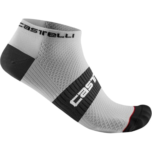 Castelli Lowboy 2 Sock White Black, S/M