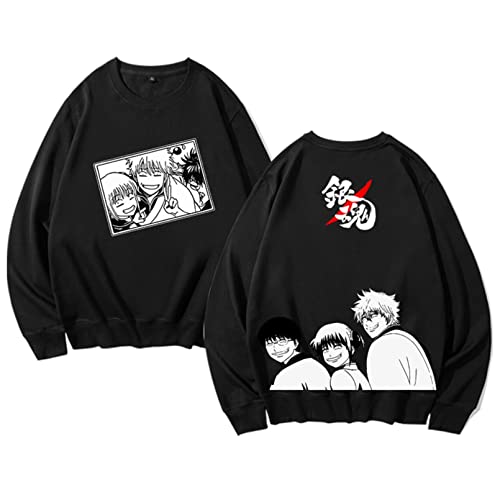 [NA] 銀魂 エリザベス スウェット メンズ レディース 長袖 シャツ 丸首 トップス カジュアル オシャレ プルオーバー スポーツ 上着 春秋/秋冬 トレーナー アウトドア着 裏起毛 おおきいサイズ かっこいい ゆったり 高校生 カップル プレゼント