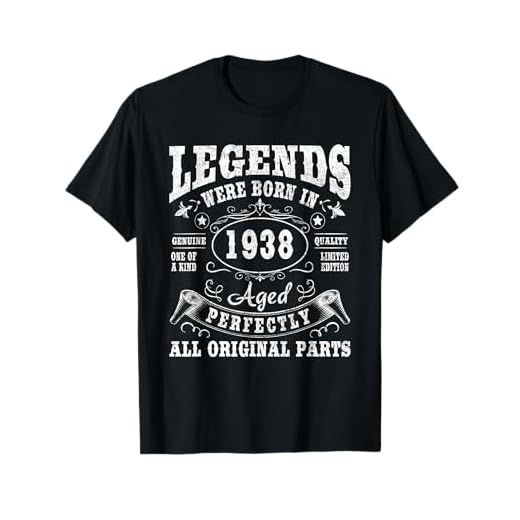 87 Cumpleaños 87 Años Hombre Mujer Vintage 1938 Regalo Camiseta