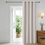 CUCRAF Verdunklungsvorhänge mit Ösen 1 Stück H220 x B150 cm Türvorhang Thermo Vorhänge Blickdicht Kälteschutz für Wohnzimmer Kinderzimmer Schlafzimmer Haustür Vorhang