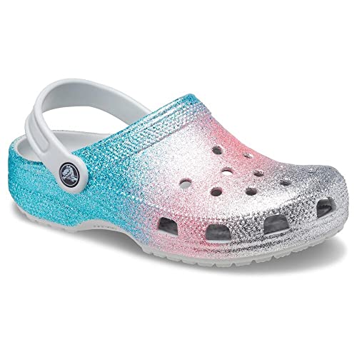 Image of Crocs Kids Unisex Classic Glitter Clog (Little Kid /Big Kid) Shimmer /Multi 3 Little Kid M