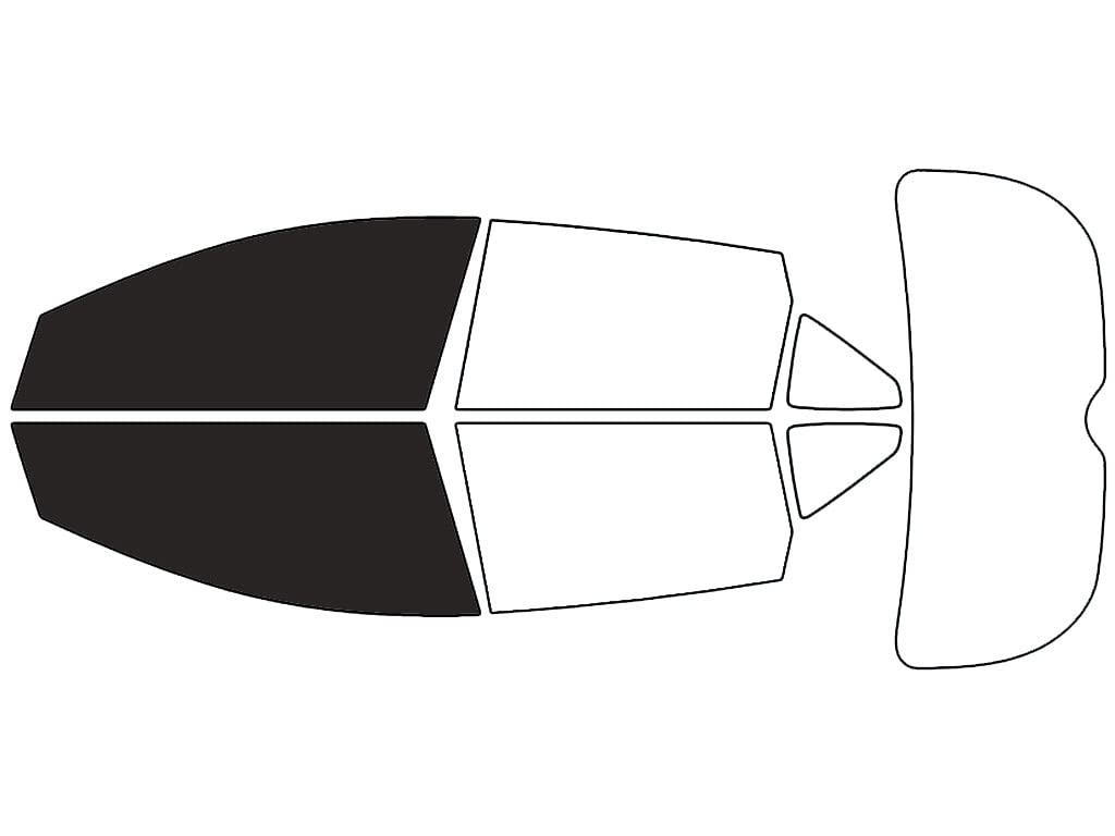 Rvinyl Window Tint Kit Compatible with Nissan Murano 2015-2024 - Front Precut Kit - 20%