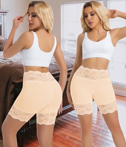 Image of Hibluco Slip Shorts For Under Dresses Anti Chafing Boyshort Women Underwear